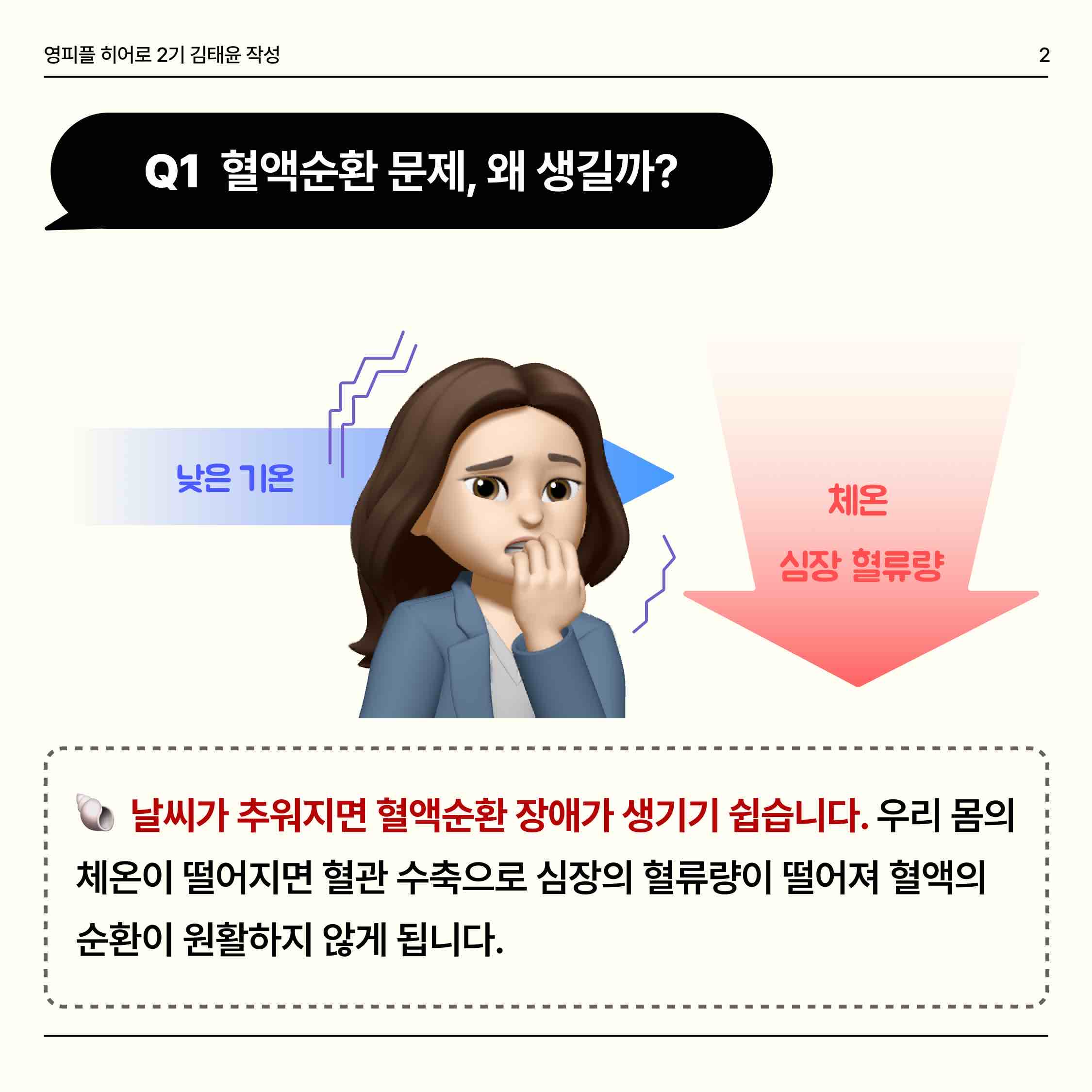 오늘은 혈액순환의 원인과 순환이 잘 되게 도와주는 음식들에 알아보려 합니다!🧚🏻

요즘 날씨가 점점 추워져 겨울이 다가오는 것이 몸소 느껴지는데요. 이런 추운 날 특히 혈액순환 장애가 생기기 쉽다고 합니다!😢😨 우리 몸의 체온이 떨어지면 혈관 수축으로 심장의 혈류량이 떨어져 혈액의 순환이 원활하지 않게 돼요🤯
고혈압, 고지혈증 등의 질환을 앓고 있거나 콜레스테롤 수치가 높은 경우 혈액순환 장애가 나타나기 쉬우니 운동으로 예방해요!🏃🏃‍♀️

⭐️혈액순환에 좋은 음식 5가지⭐️

1. 다시마 : 다시마는 혈액순환을 좋게 하고 피를 맑고 깨끗하게 하는 비타민 𝓬와 𝓮, 알긴산 등이 들어있습니다!
2. 꽁치 : 꽁치에는 불포화지방산인 𝓮pa와 𝓭𝓱a가 풍부해 혈관 확장 및 나쁜 콜레스테롤과 혈중 중성지방 농도를 낮춰줍니다.
3. 단호박 : 단호박에 있는 베타카로틴은 혈전을 만드는 것을 막아주고, 심근경색의 위험을 낮춰줍니다.
4. 해바라기씨 : 해바라기씨에는 콜레스테롤 수치를 낮춰주고 심장 건강에 좋은 식품성 스텔로 성분인 ‘피토스테롤’이 풍부합니다.
5. 보리 : 보리에는 식이섬유로서 베타글루칸의 함량이 높아 체내 혈중 콜레스테롤치를 저하시켜줍니다.



https://www.instagram.com/p/CzgN1kQy7nO/?igshid=eGM1cHl5ZzhuaWQy

https://m.blog.naver.com/gad05093/223262084742